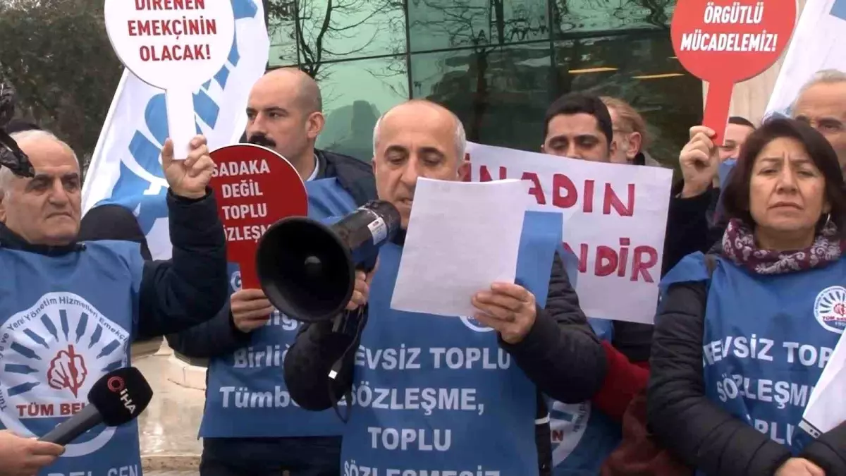 Beykoz Belediye Başkanı\'nın Toplu İş Sözleşmesi İptali Protesto Edildi