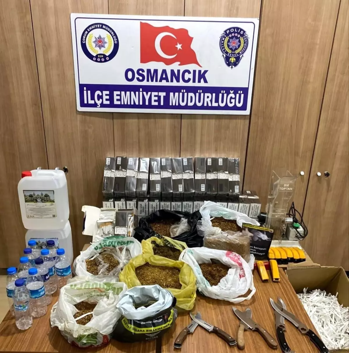 Osmancık\'ta Tütün Kaçakçılığına Baskın