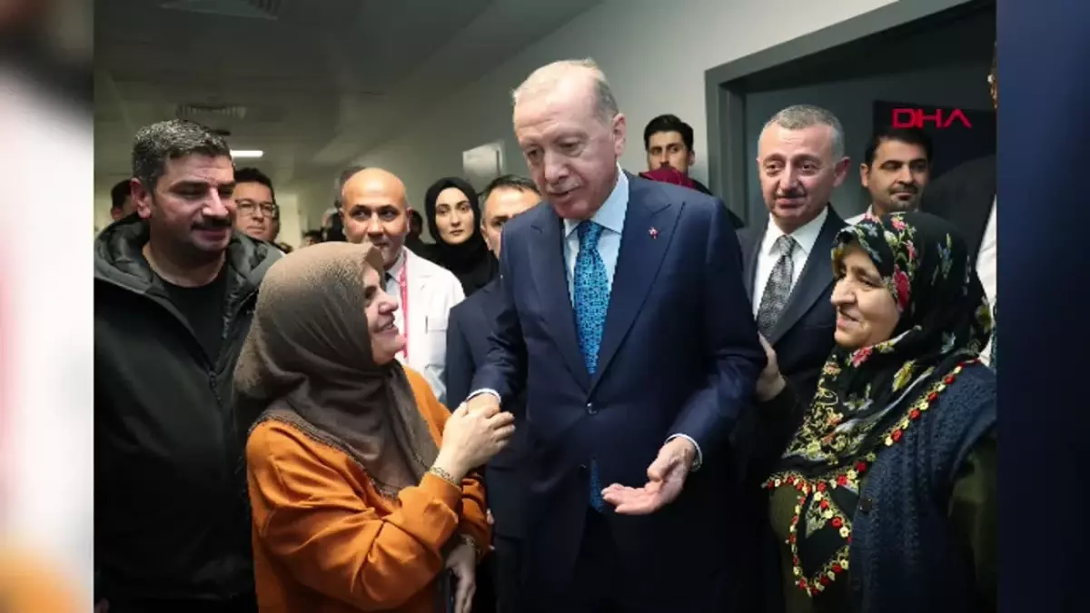 Cumhurbaşkanı Erdoğan, Kocaeli Şehir Hastanesi\'nde hastaları ziyaret etti (HABER EKLENDİ)