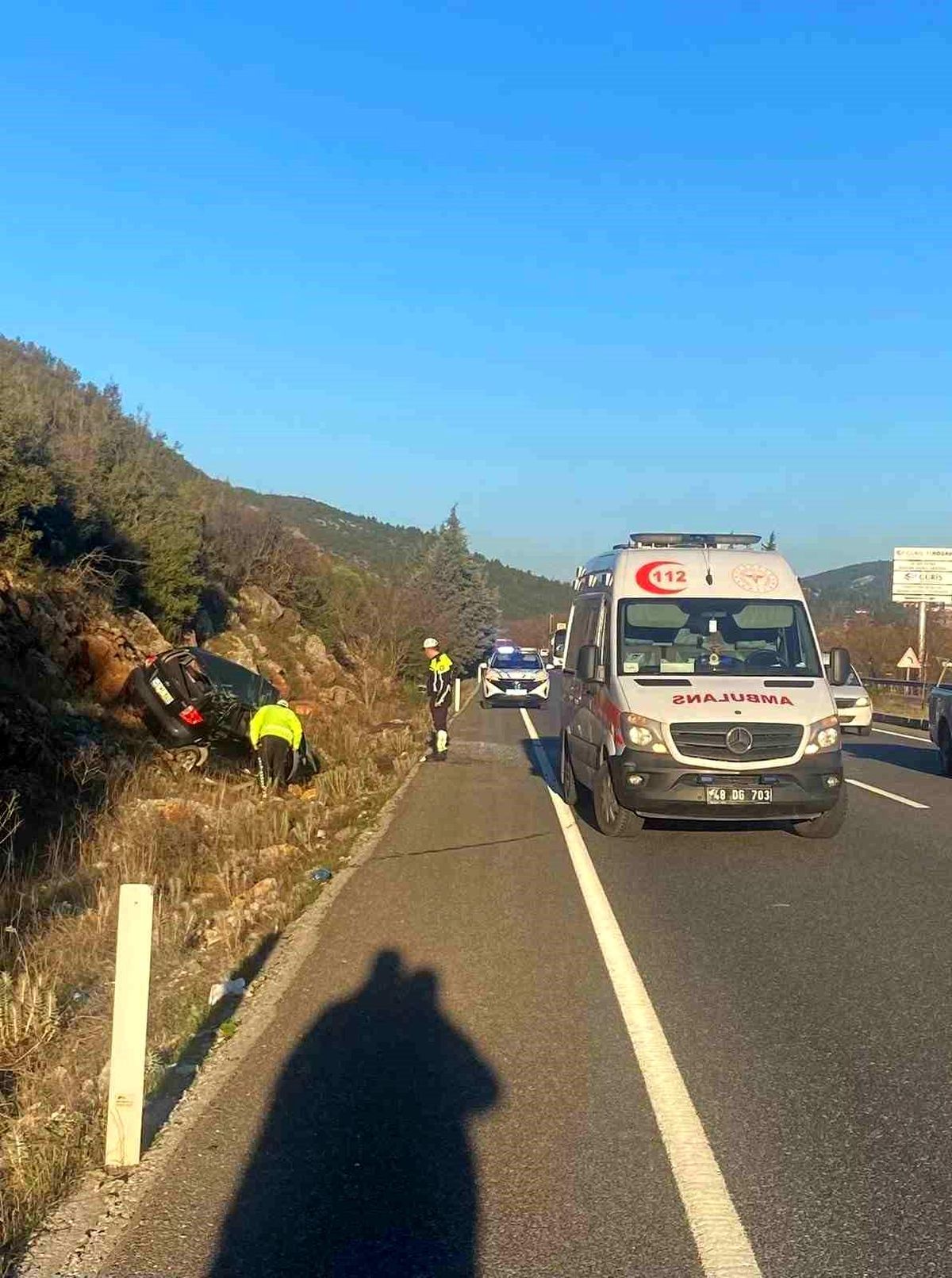 Menteşe\'de Trafik Kazası: 1 Yaralı