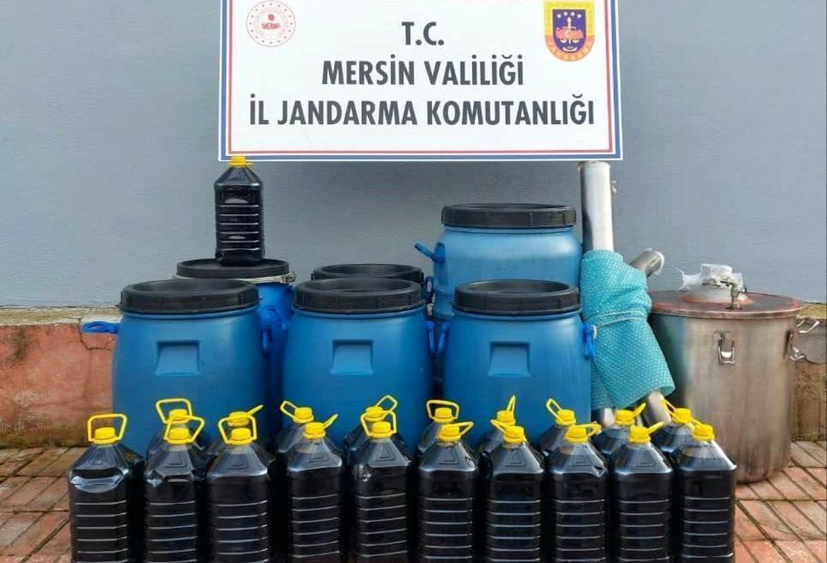 Mersin\'de 420 Litre Sahte İçki Ele Geçirildi