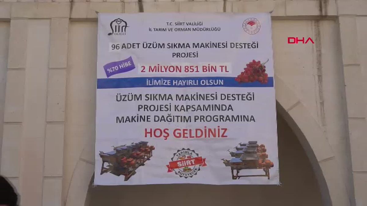 Siirt\'te Bağcılığın Geliştirilmesi Projesi Başlatıldı