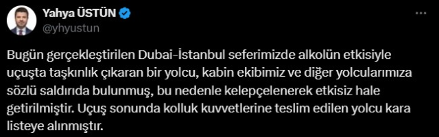 Ünlü iş insanı uçakta olay çıkardı: Milyar dolarlık adamım, Türkiye'yi satın alırım