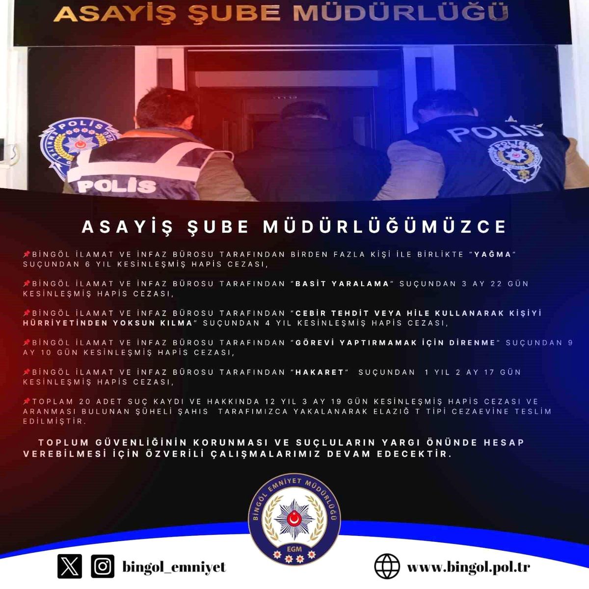 Bingöl\'de 6 Zanlı Yakalandı
