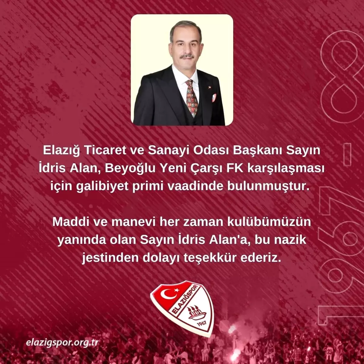 Elazığspor\'a Prim Sözü!