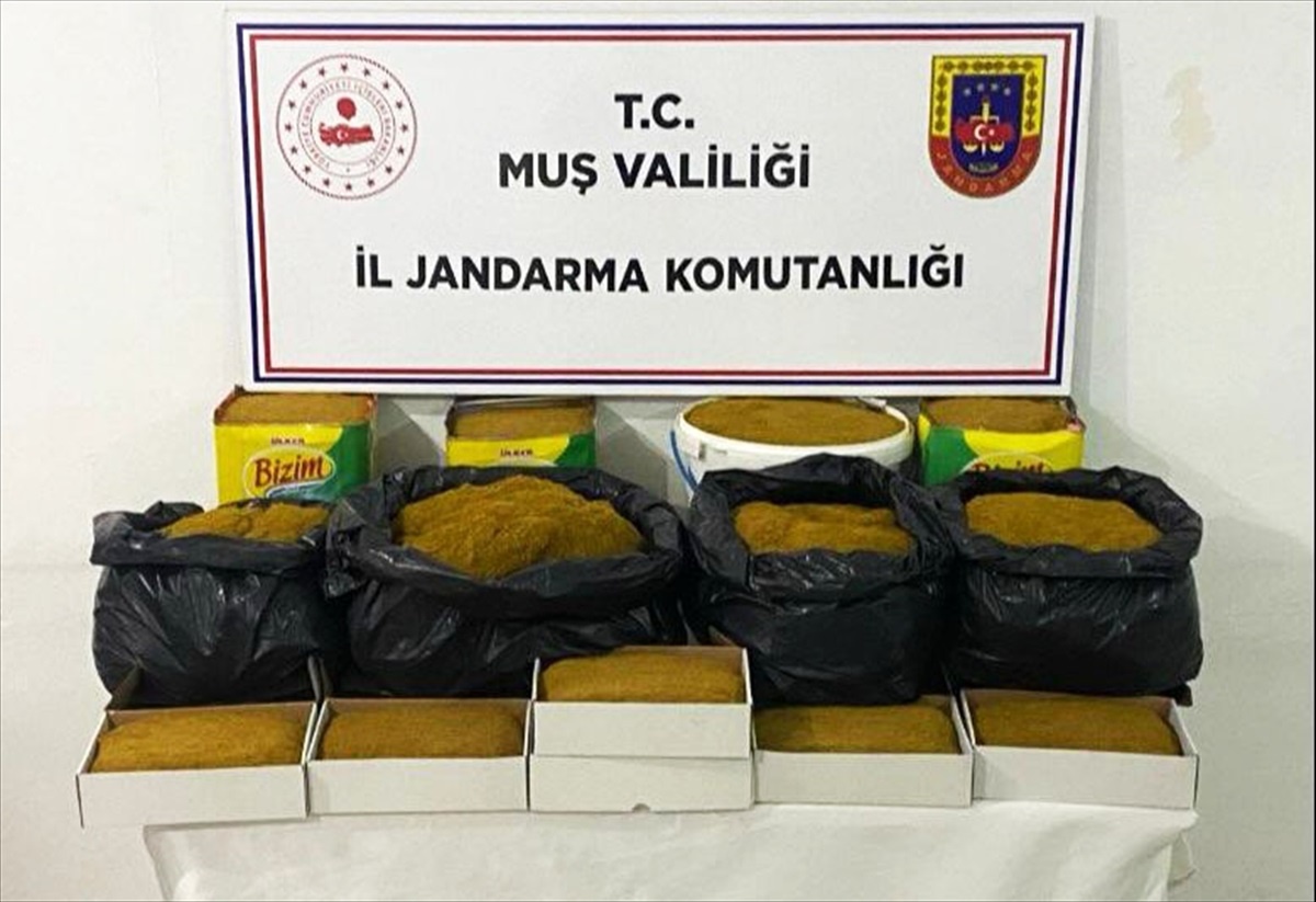 Muş\'ta 55 kg Gümrük Kaçağı Tütün Ele Geçirildi