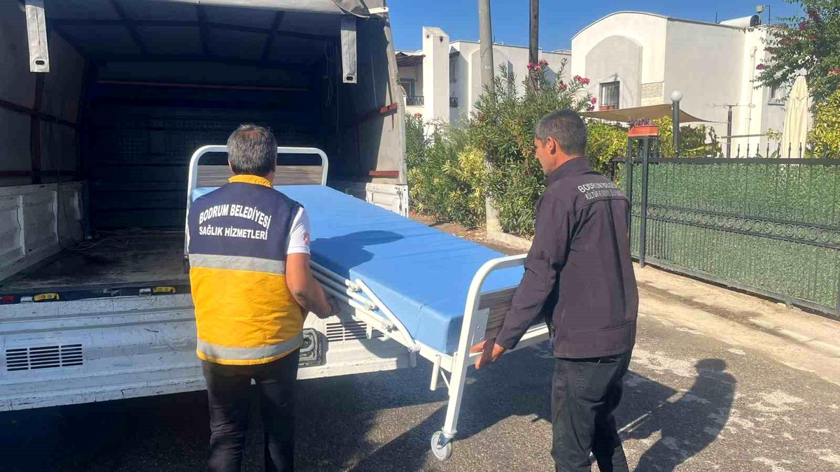 Bodrum Belediyesi\'nden Medikal Malzeme Desteği