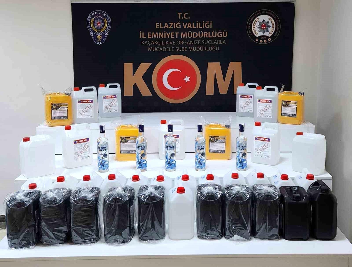 Elazığ\'da Sahte Alkol Operasyonu