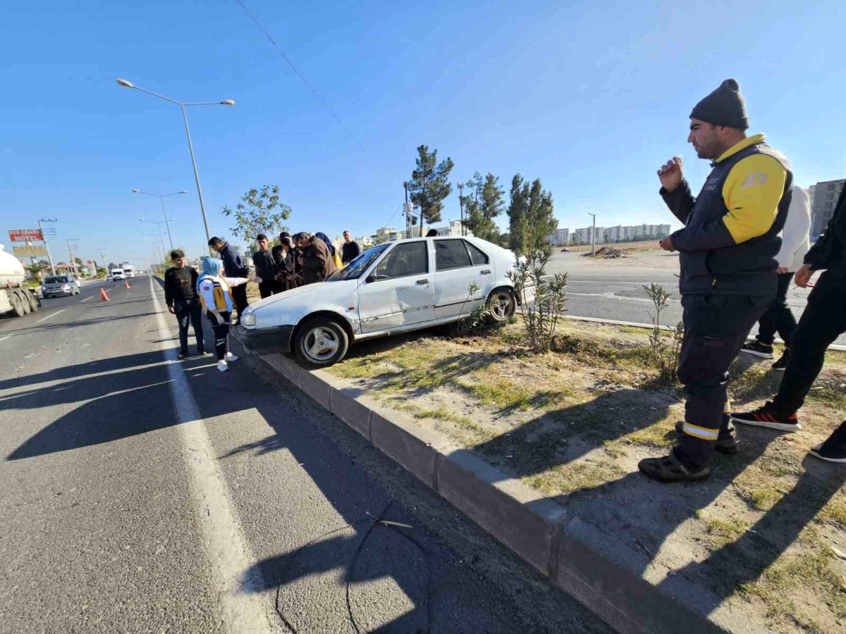 Nusaybin\'de Trafik Kazası: 1 Yaralı
