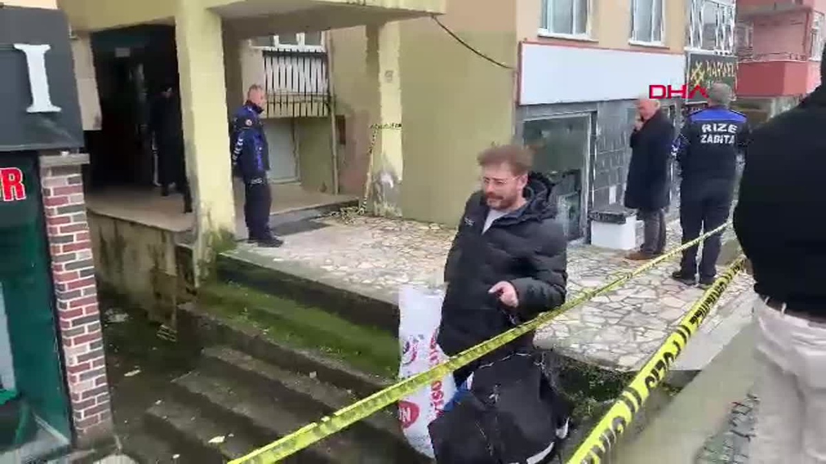 Rize\'de Fırtına Sonrası Apartman Mühürü Açıldı