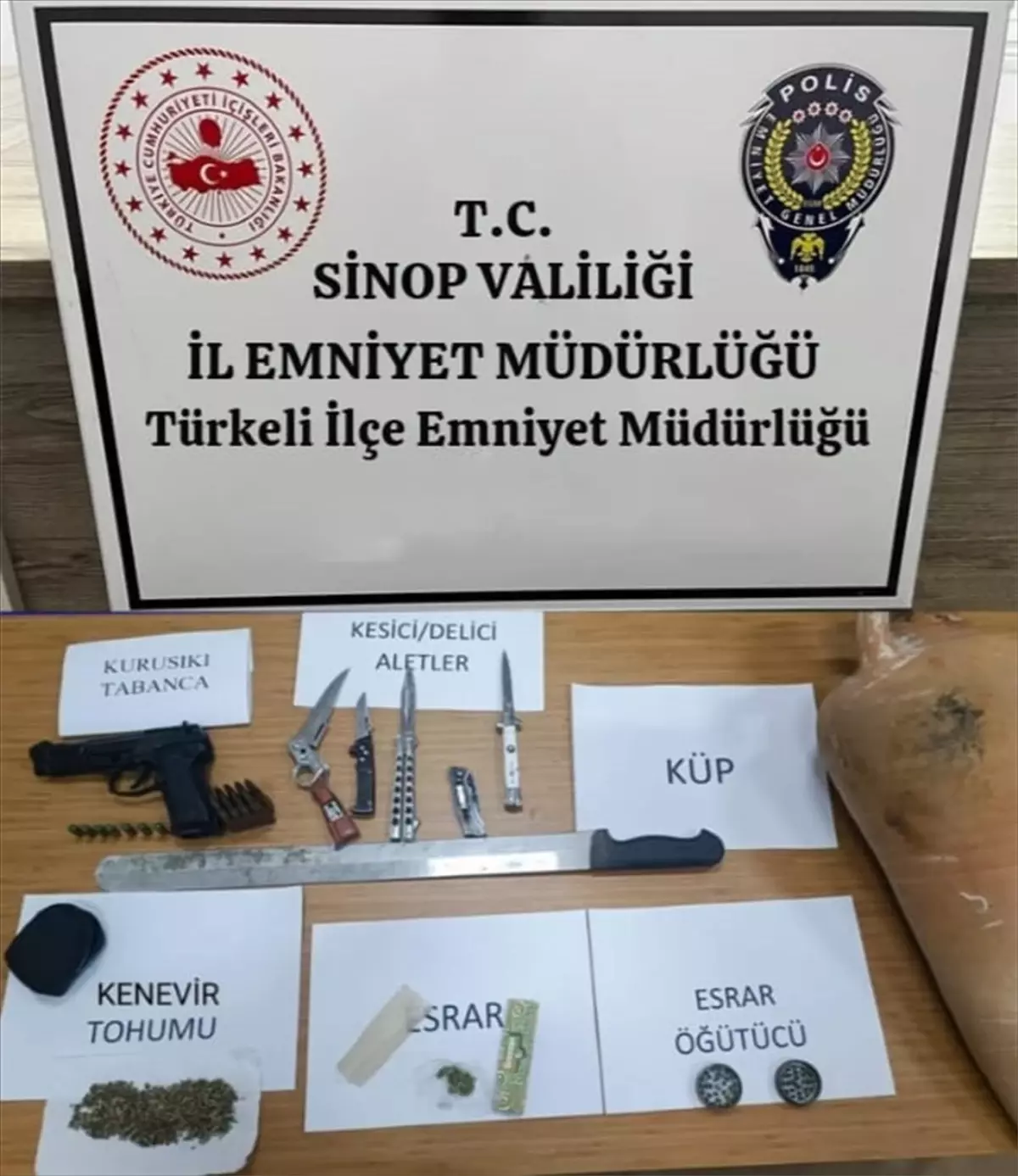 Türkeli\'de Uyuşturucu Operasyonu