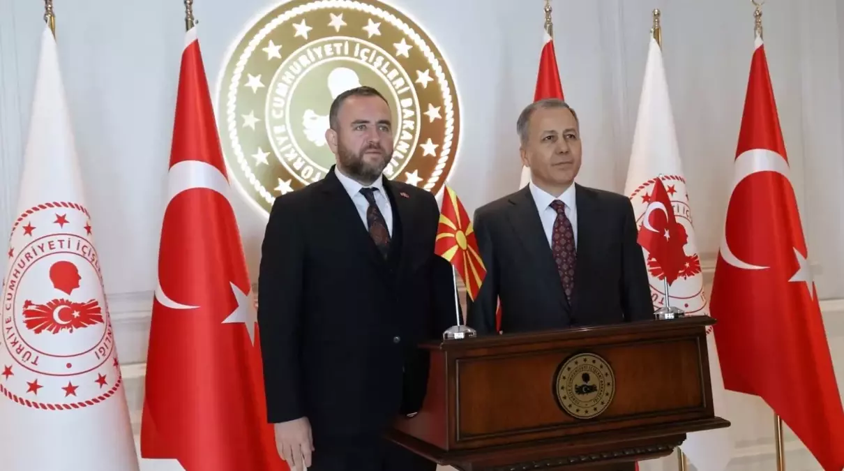 İçişleri Bakanı Yerlikaya, Kuzey Makedonya Heyetini Ağırladı