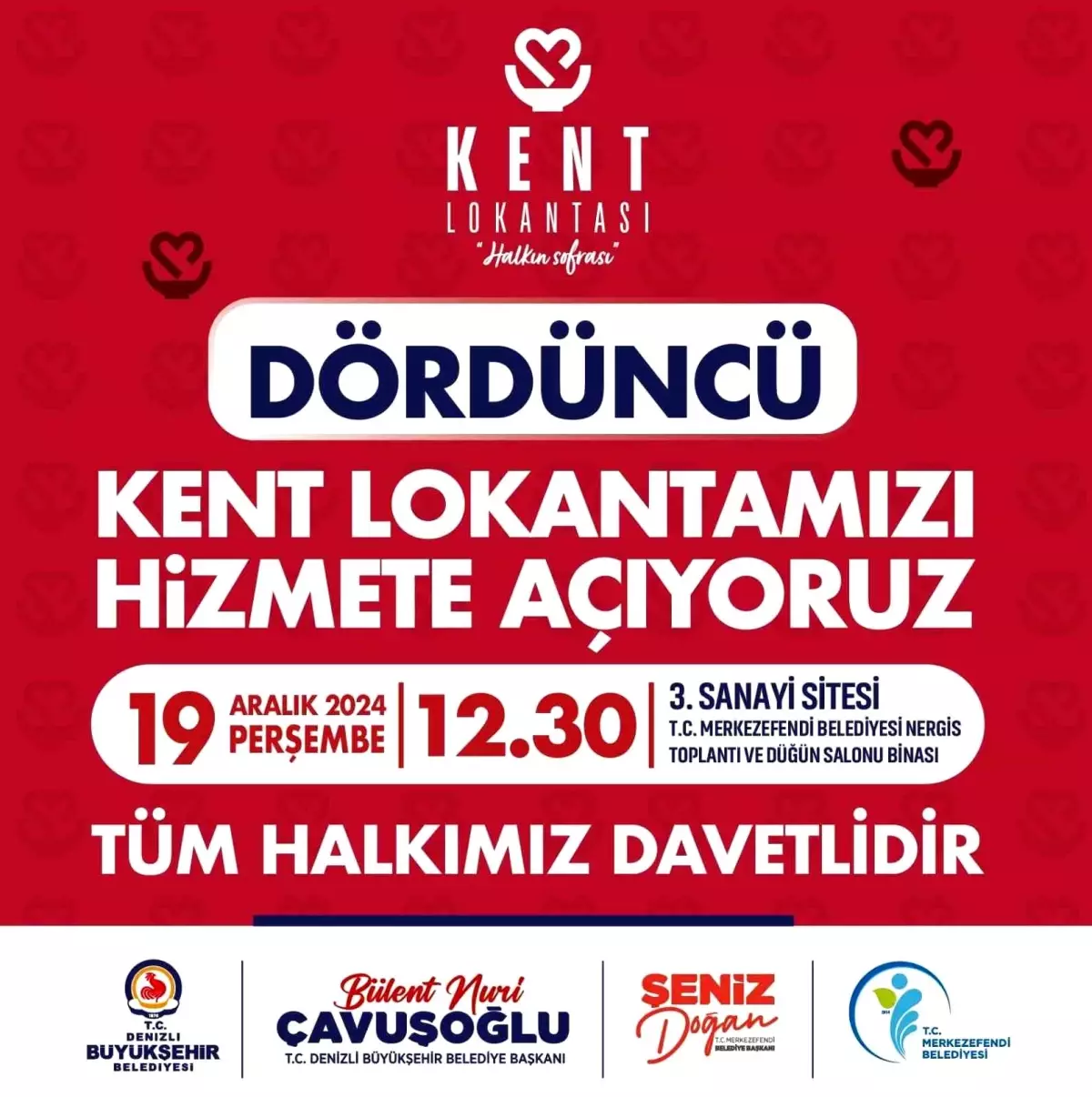 Denizli\'de Yeni Kent Lokantası Açılıyor