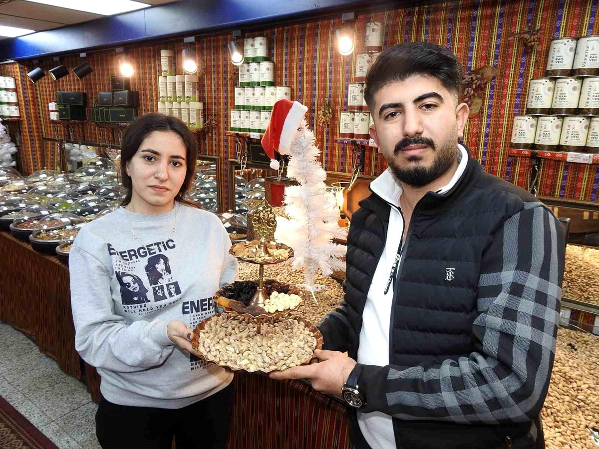 Gaziantep\'te Yılbaşı Kuruyemiş Satışları Artıyor