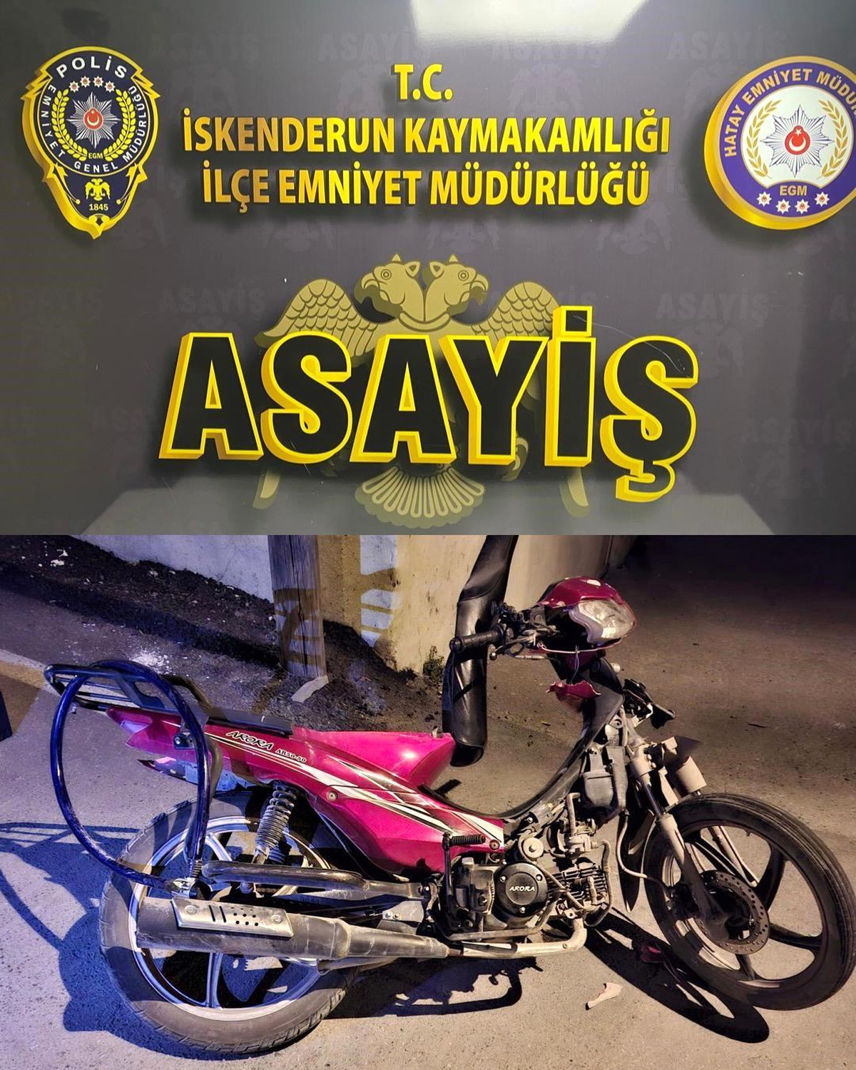 Hatay\'da Motosiklet Hırsızları Yakalandı