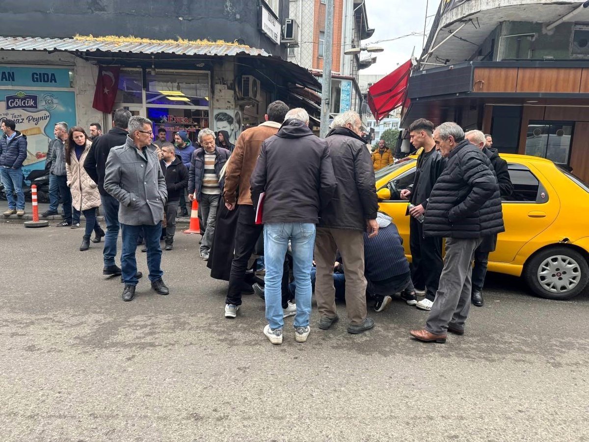 Zonguldak\'ta Yaya Taksiye Çarptı