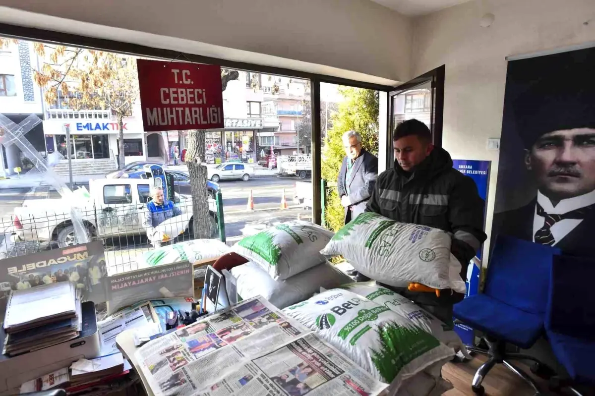 Ankara Büyükşehir Belediyesi\'nden İbadethanelere Pelet ve Pelet Sobası Desteği