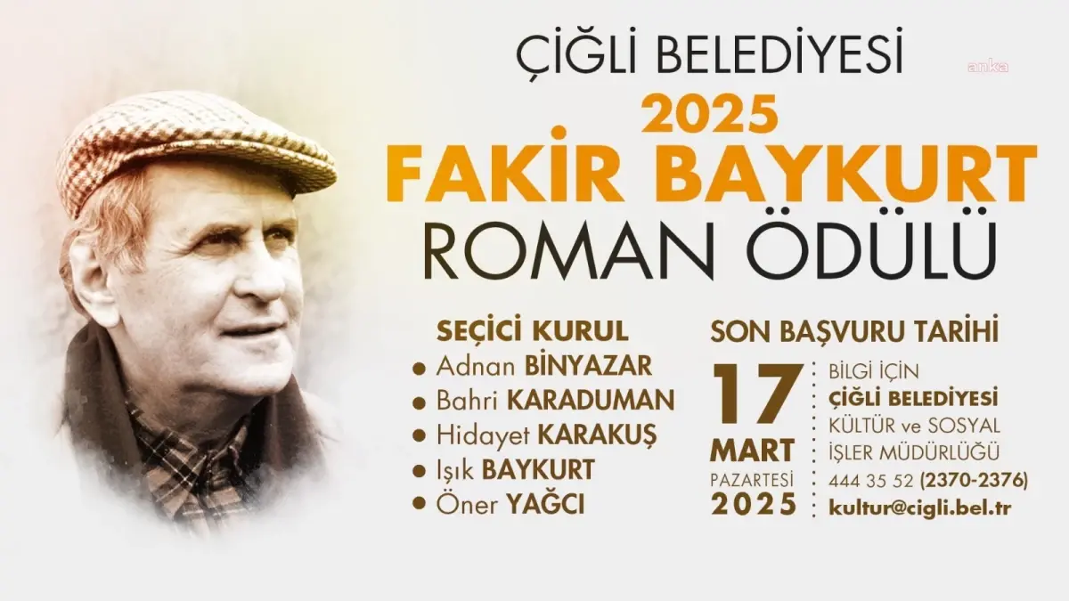 Fakir Baykurt Roman Ödülü\'nün Başvuruları Başladı