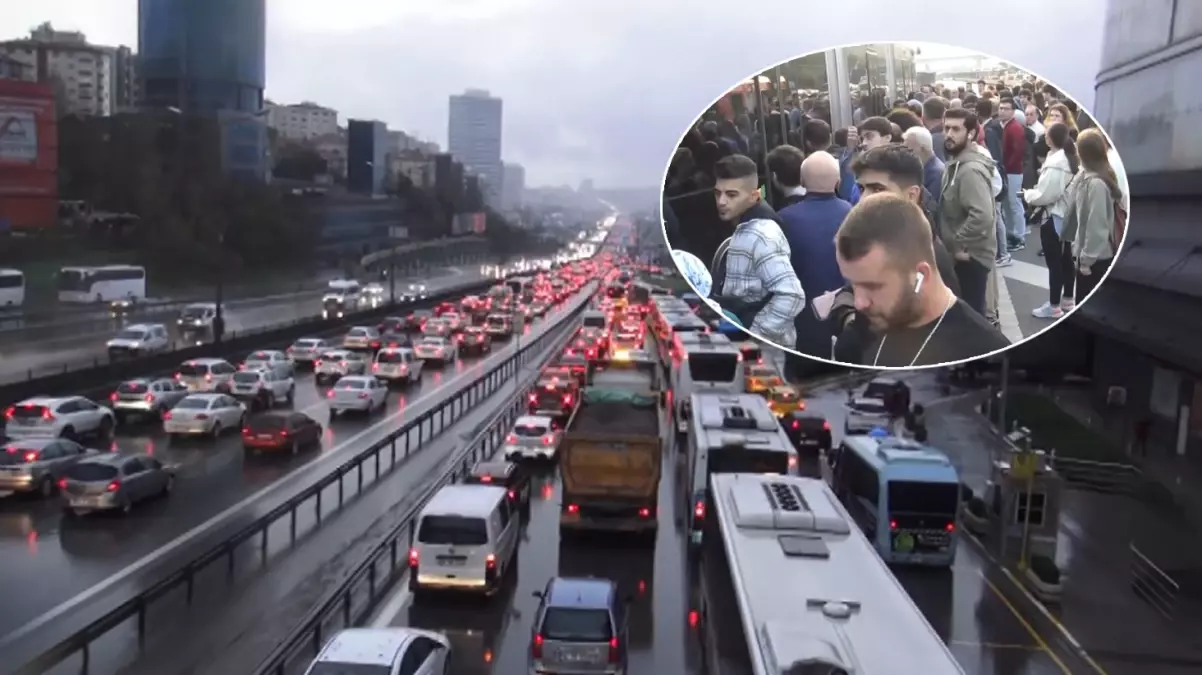 İstanbul\'da trafik yoğunluğu yaşanıyor