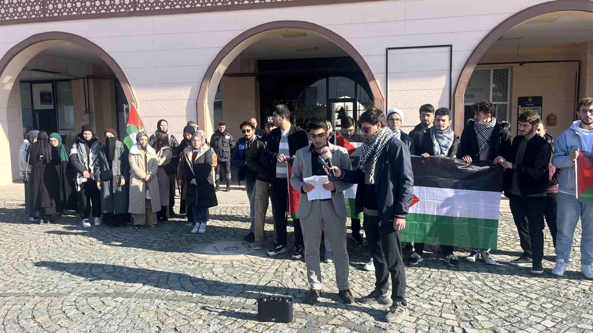 Kastamonu Üniversitesi\'nde Filistin Protestosu