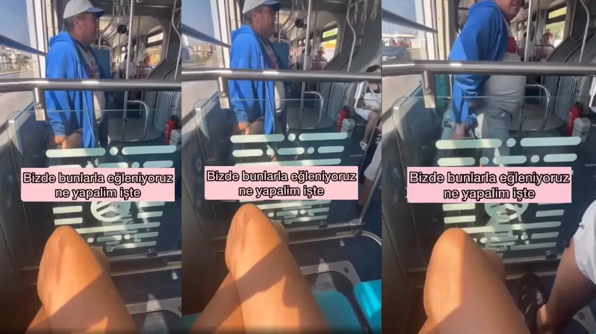 Kendisine bakan adamı görüntüleyen kadının videosu