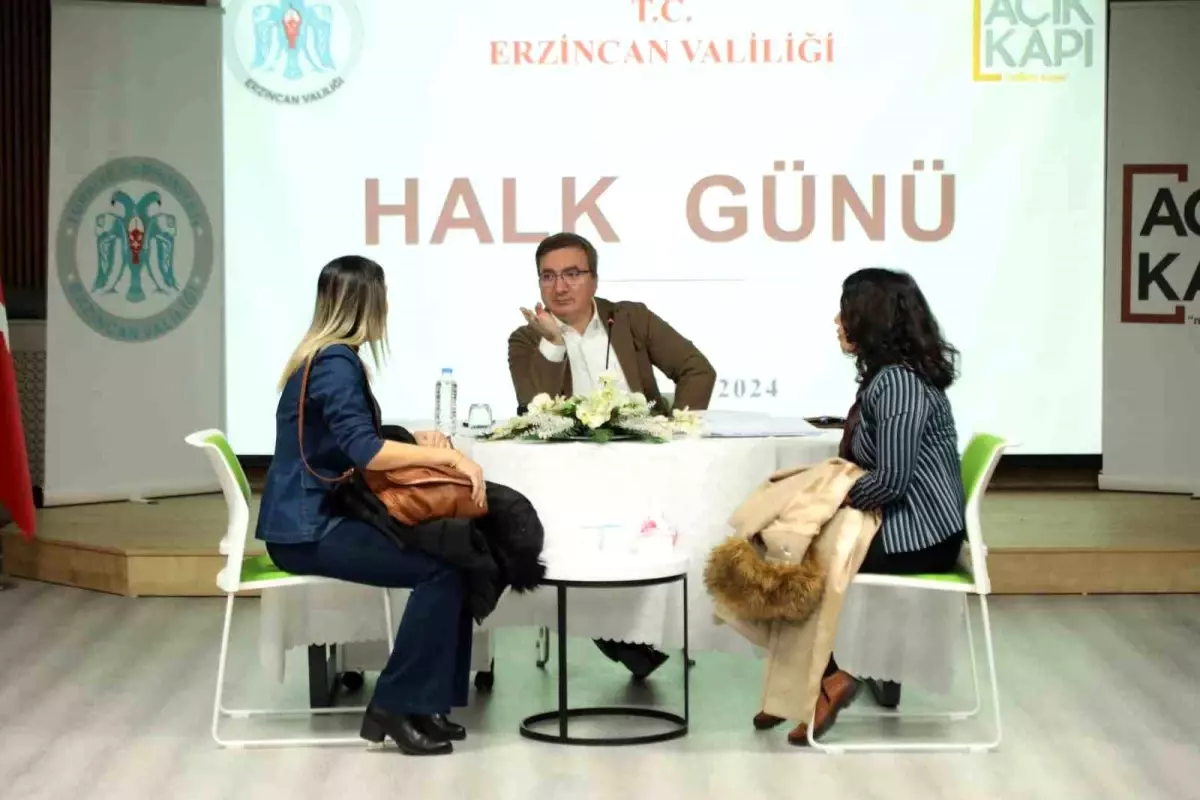 Vali Aydoğdu\'dan Halk Günü Toplantısı