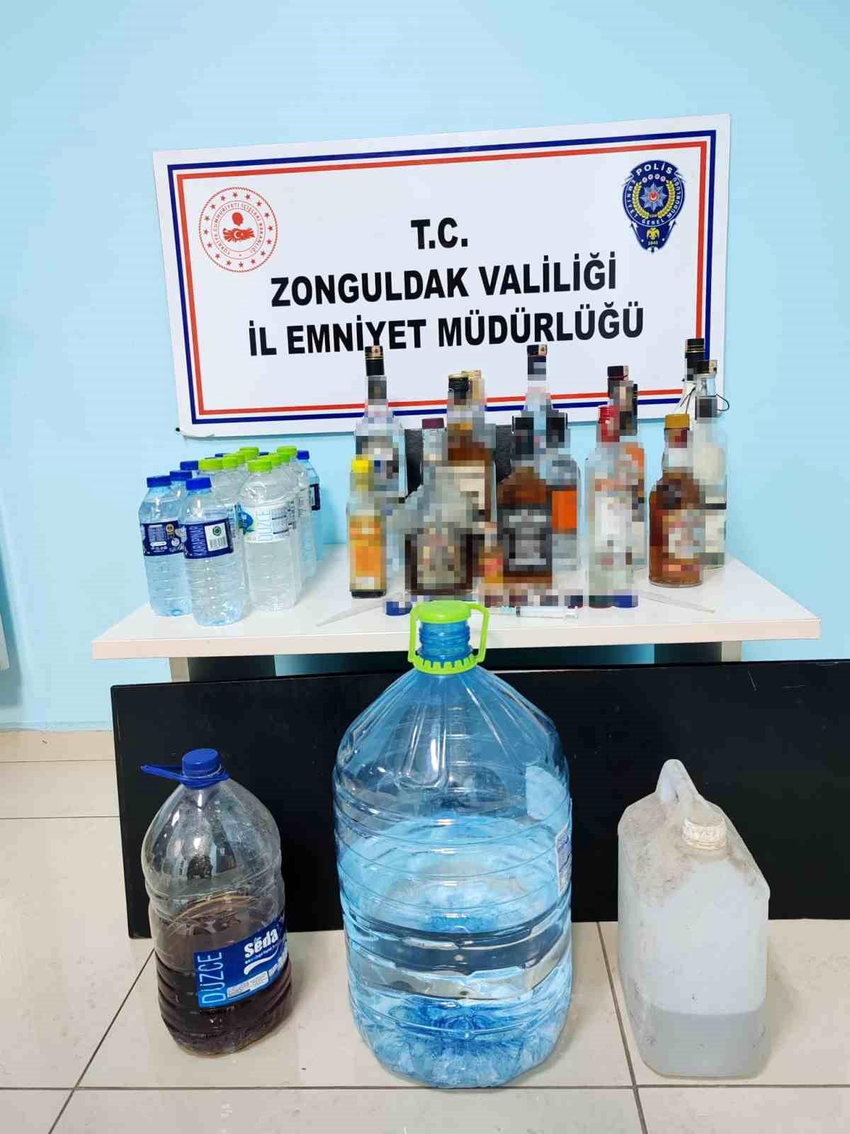 Zonguldak\'ta Kaçak Alkol Operasyonu