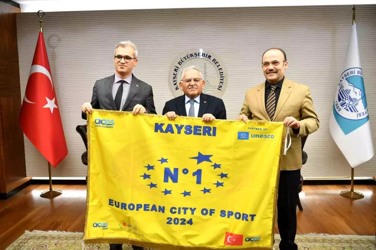 Kayseri, 2024 Avrupa Spor Şehri Seçildi ve \'Altın Bayrak\' Ödülü Kazandı