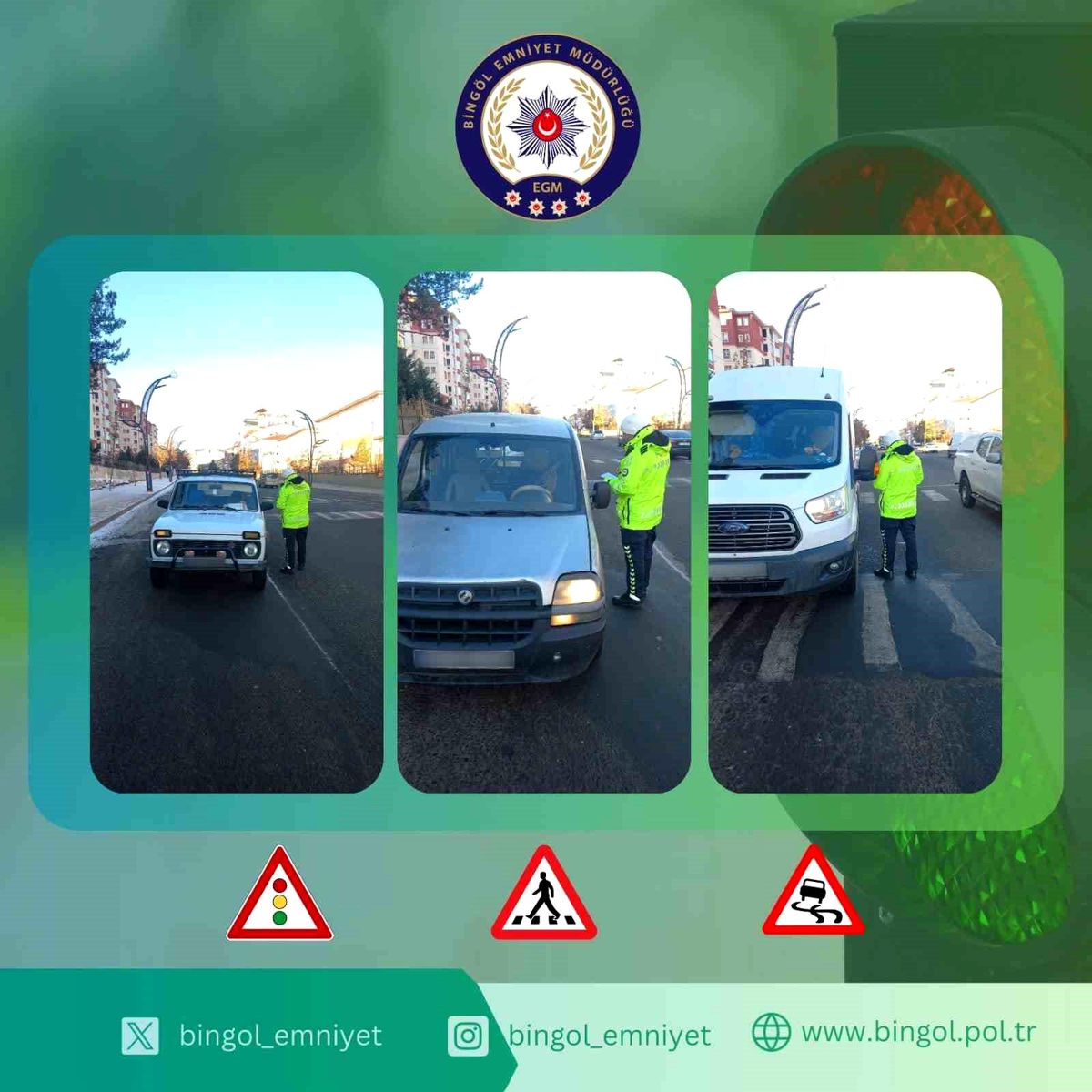 Bingöl\'de 99 Araca Ceza Kesildi