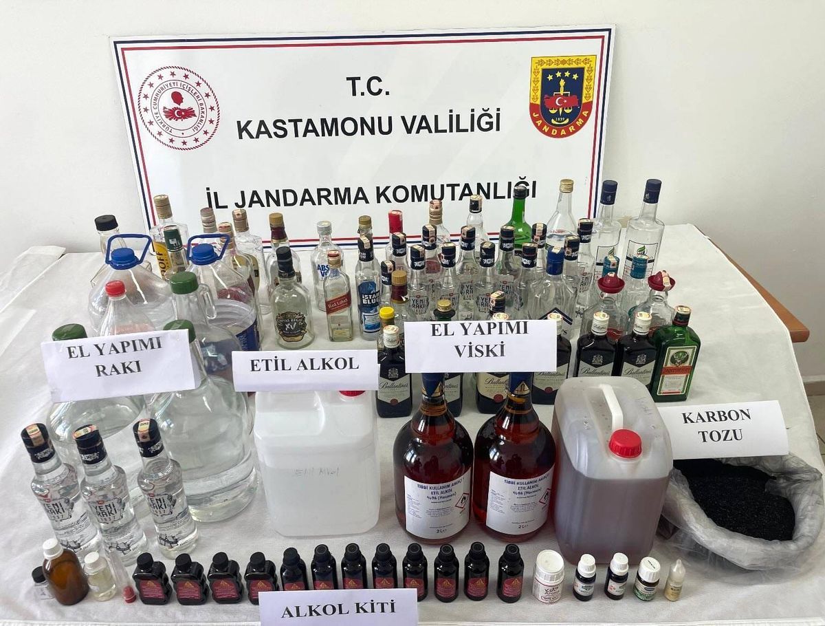 Kastamonu\'da Sahte İçki Operasyonu