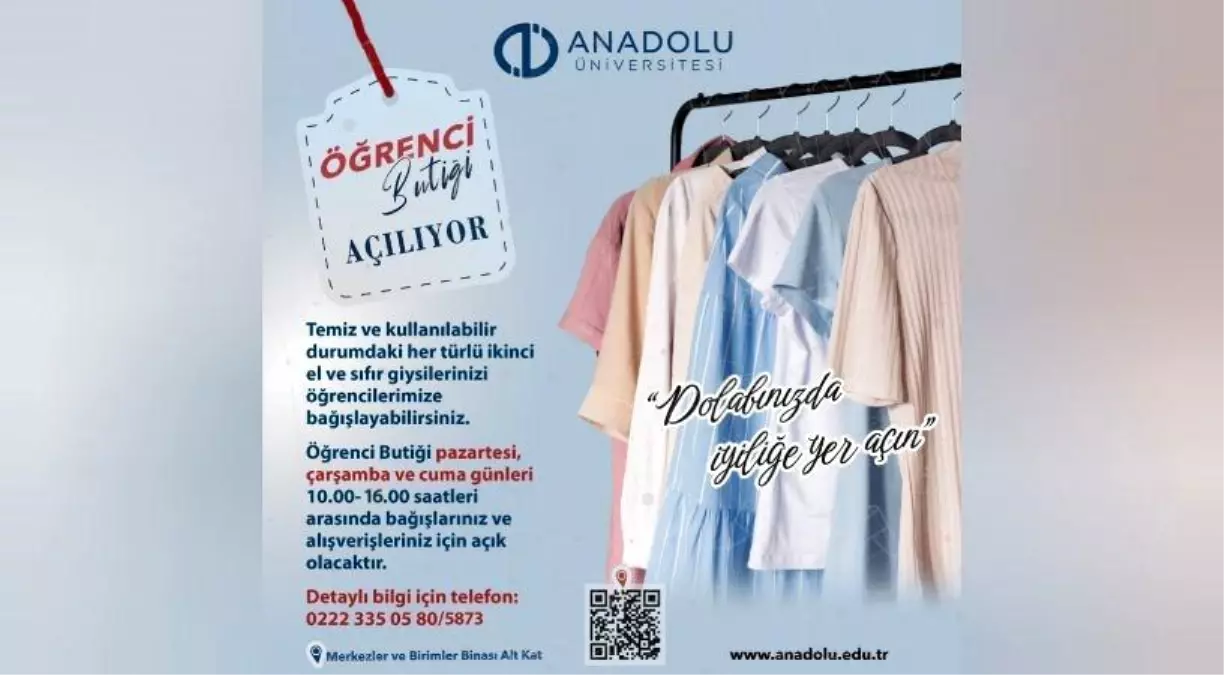 Anadolu Üniversitesi\'nden Öğrenci Butiği