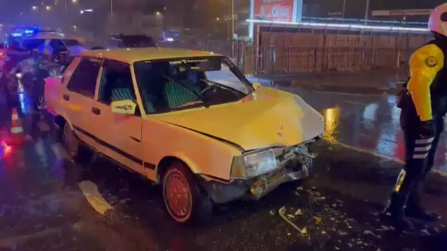 Çekmeköy'de ekip otosuna çarpan alkollü sürücü ve yakınları polise saldırdı