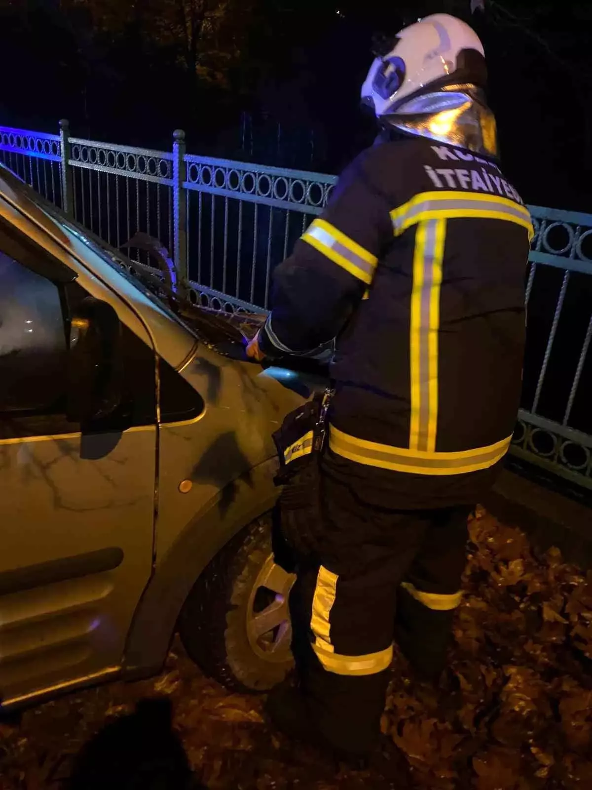 Zonguldak\'ta Kontrolden Çıkan Araç Kaza Yaptı