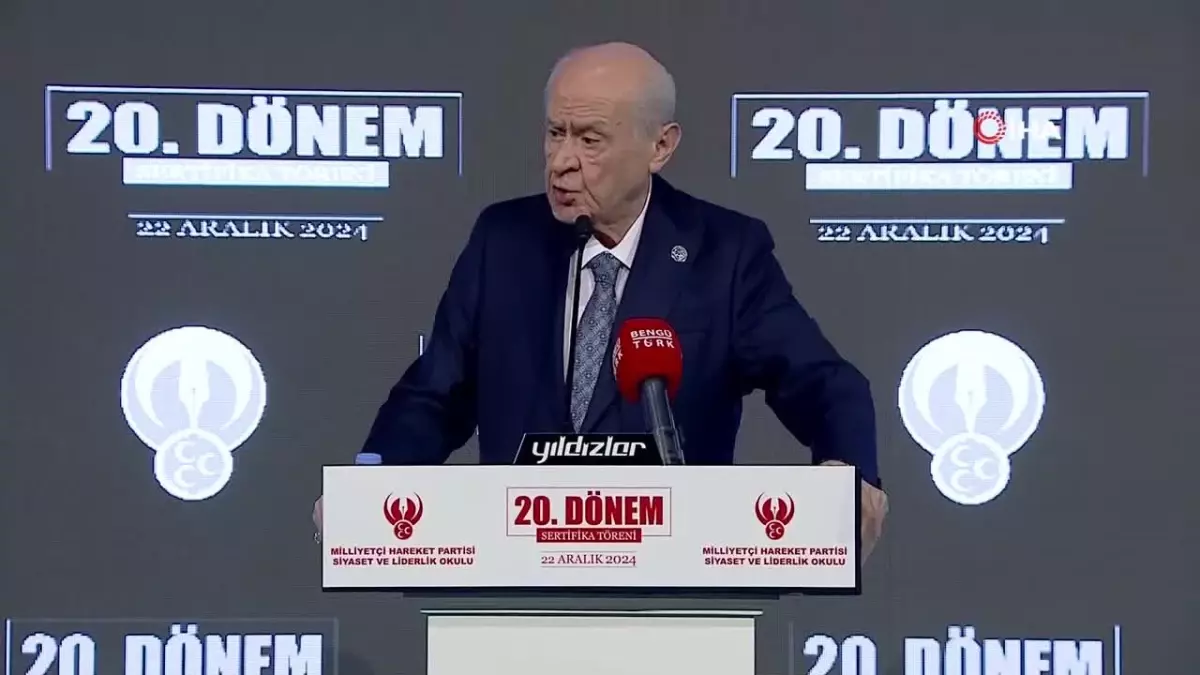 Bahçeli, Siyaset ve Liderlik Okulu Töreninde Konuştu