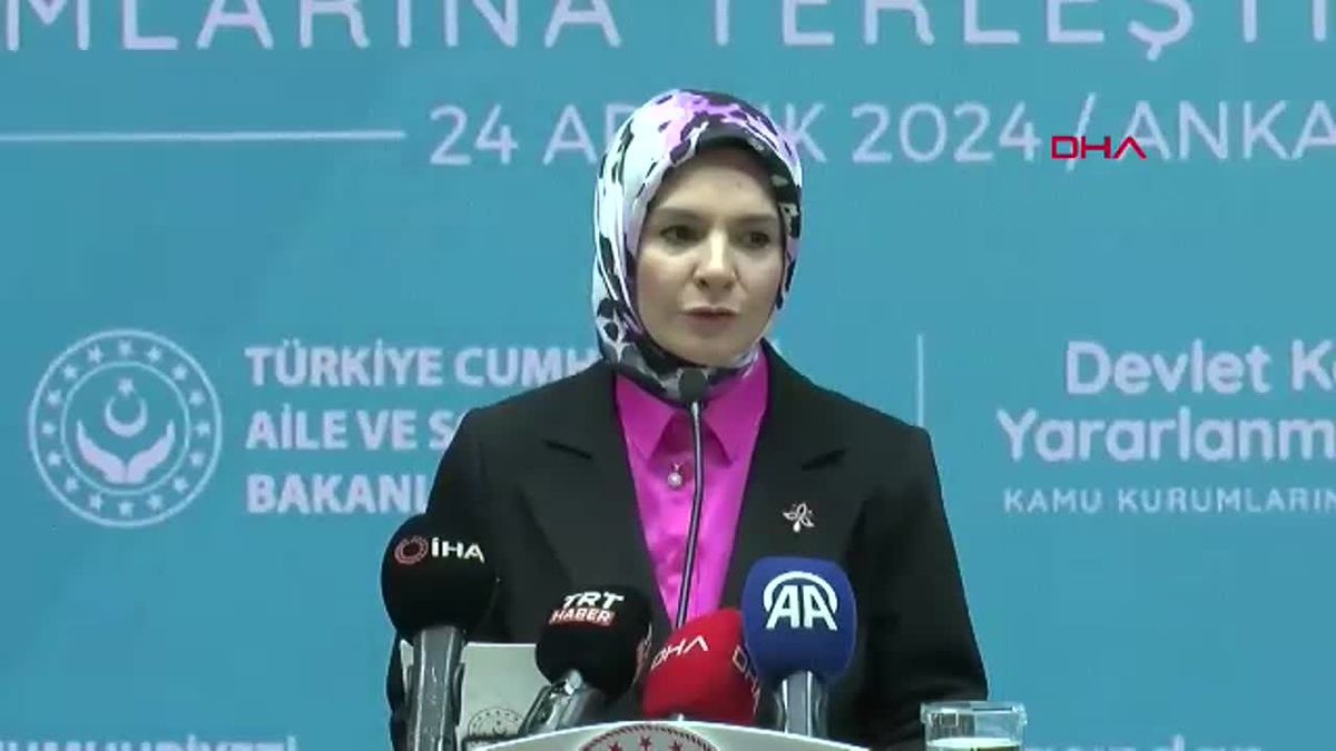 Bakan Göktaş, \'Devlet Korumasından Yararlanmış Gençlerin Kamu Kurumlarına Yerleştirilmesi Kura Töreni\'nde konuştu