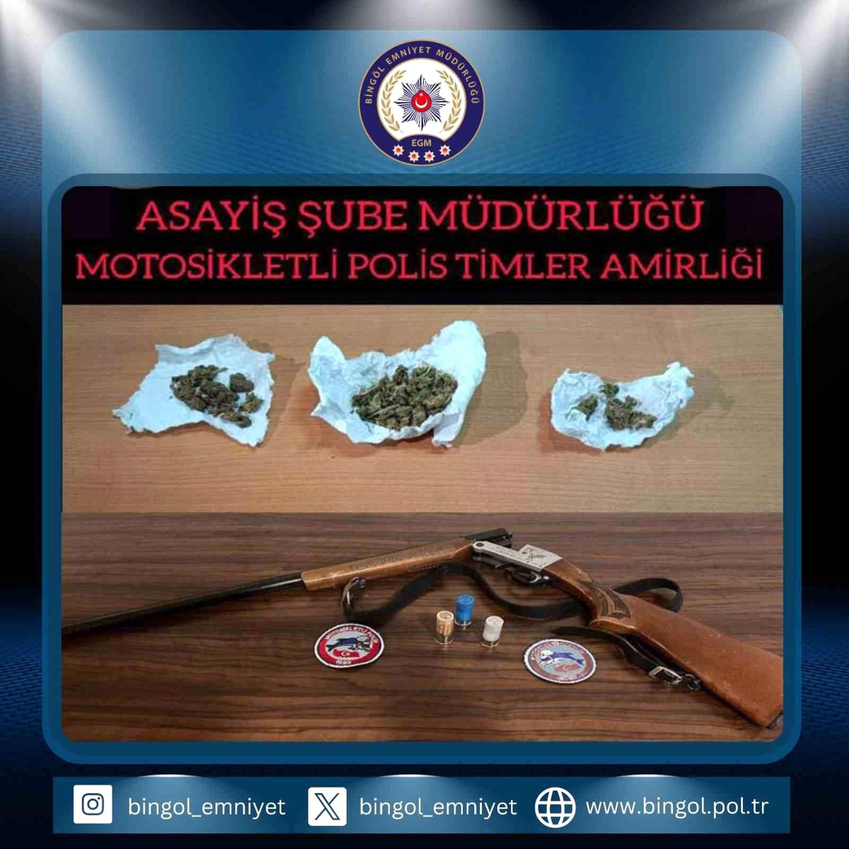 Bingöl\'de Uyuşturucu ve Silah Operasyonu