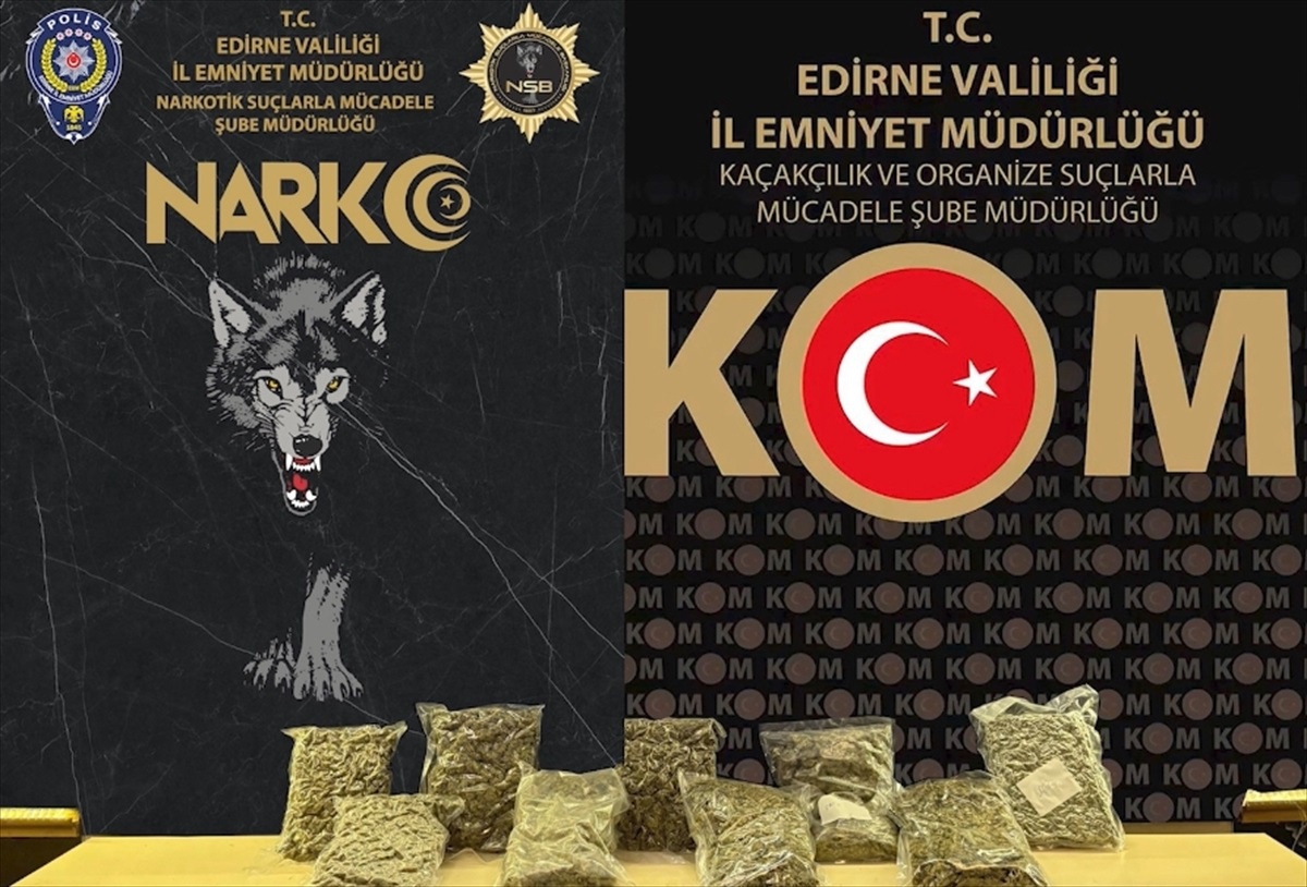 Edirne\'de Uyuşturucu Operasyonu