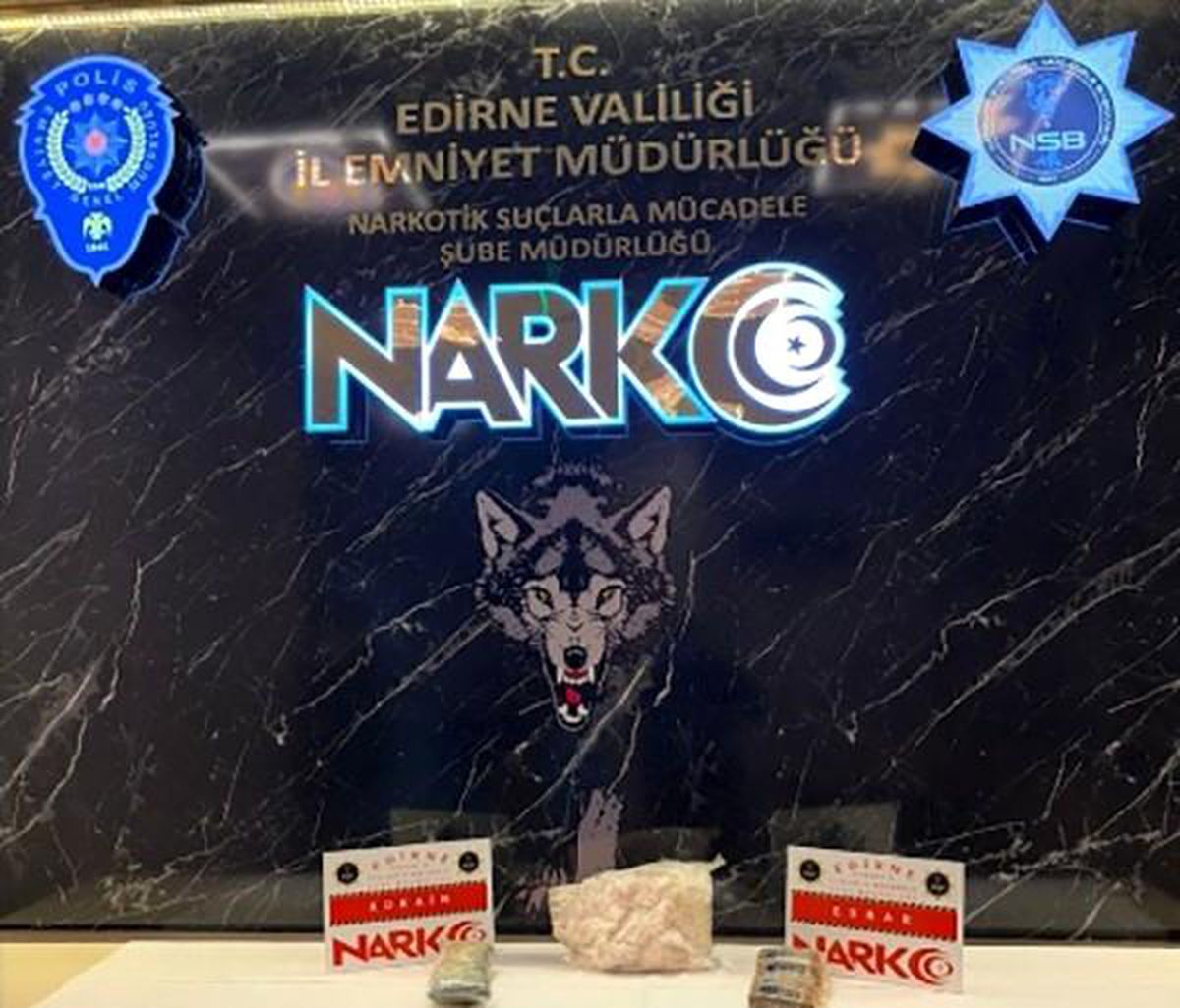 Edirne\'de Tır Sürücüsüne Uyuşturucu Tutuklaması