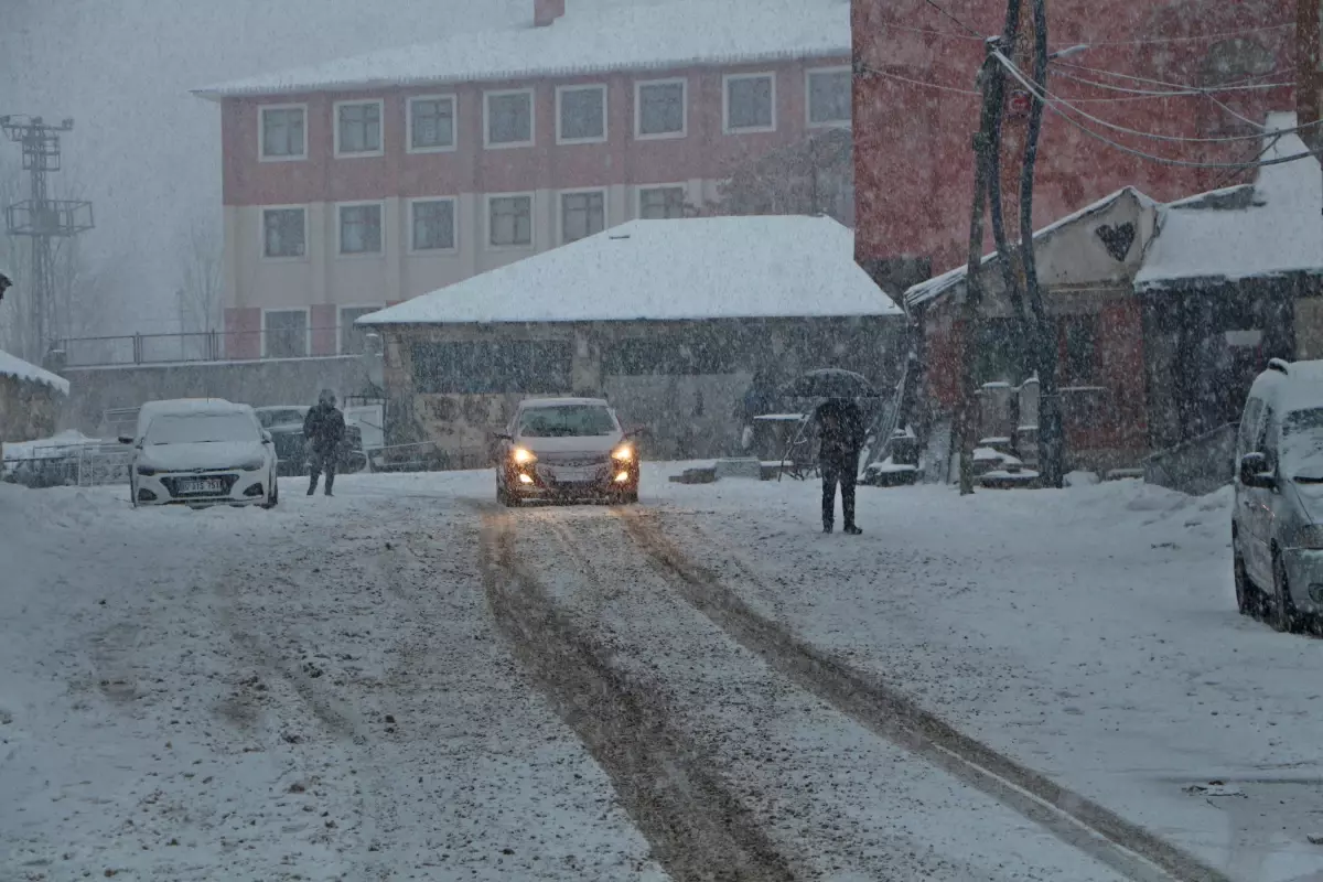 Bingöl\'de Yoğun Kar Yağışı 7 Köy Yolunu Kapattı