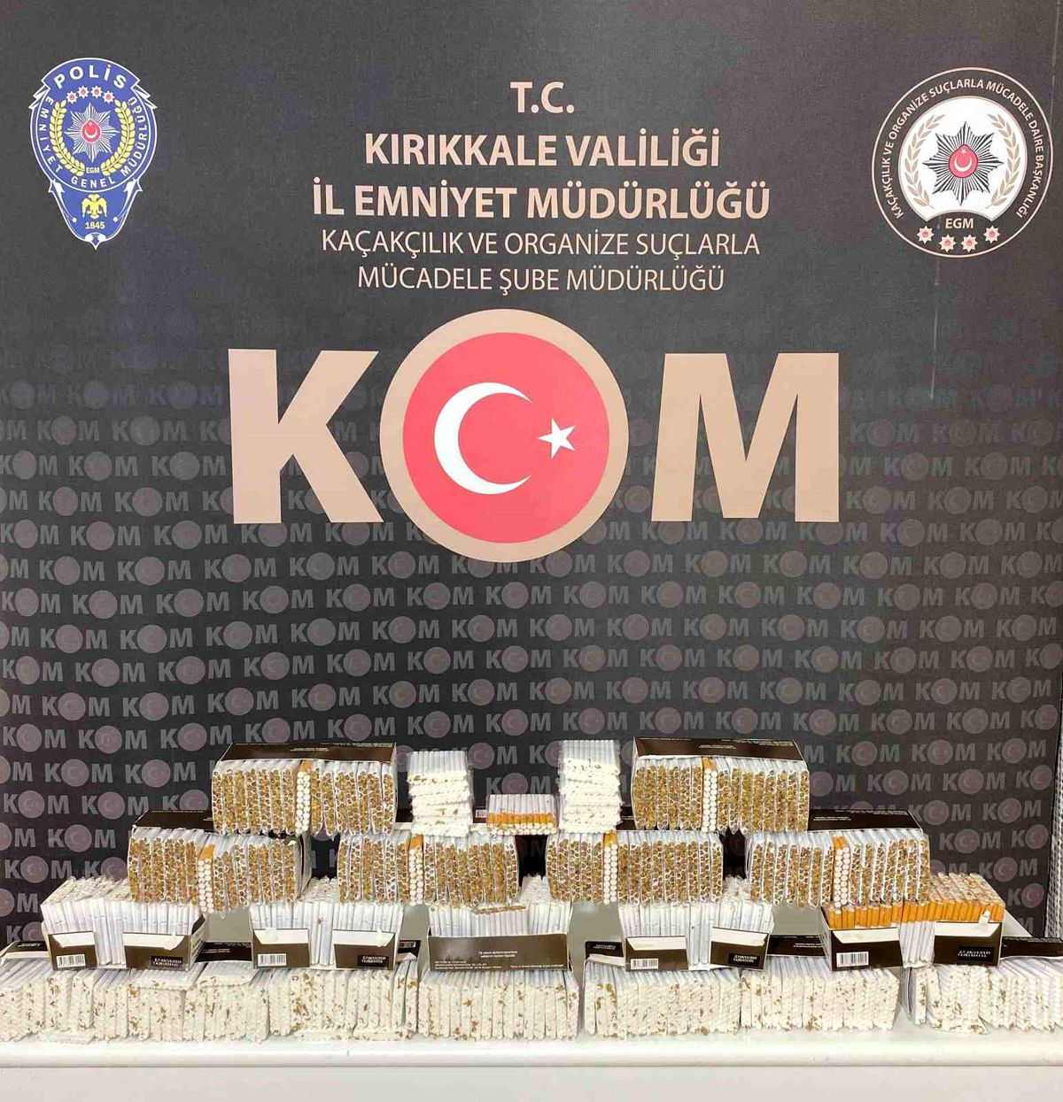 Kırıkkale\'de Kaçak Makaron Operasyonu