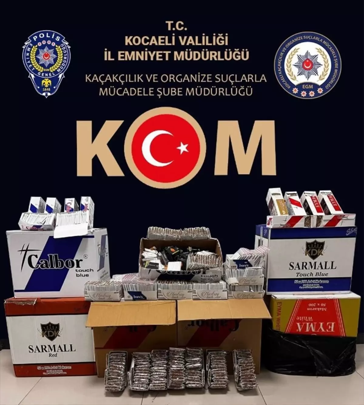 Kocaeli\'de 100 Bin Makaron Ele Geçirildi