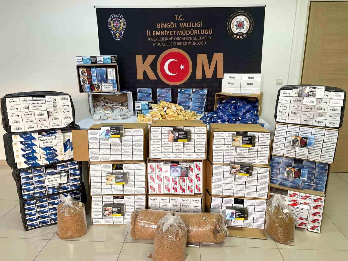 Bingöl\'de Kaçak Tütün Operasyonu