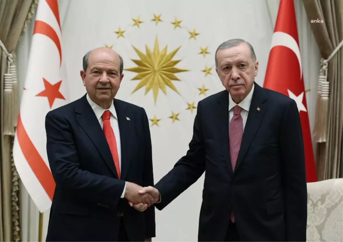 Cumhurbaşkanı Erdoğan, KKTC Cumhurbaşkanı Tatar ile Görüştü