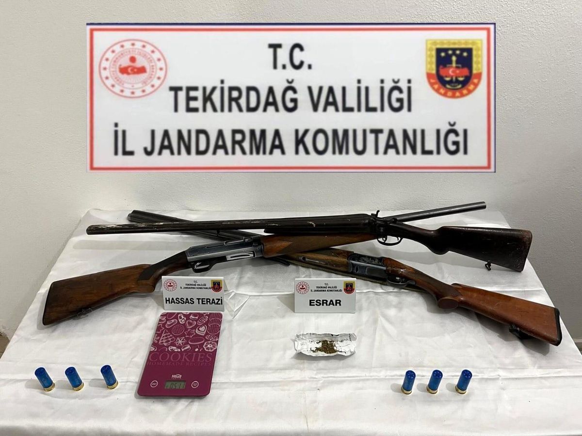 Tekirdağ\'da Uyuşturucu ve Kaçakçılık Operasyonu