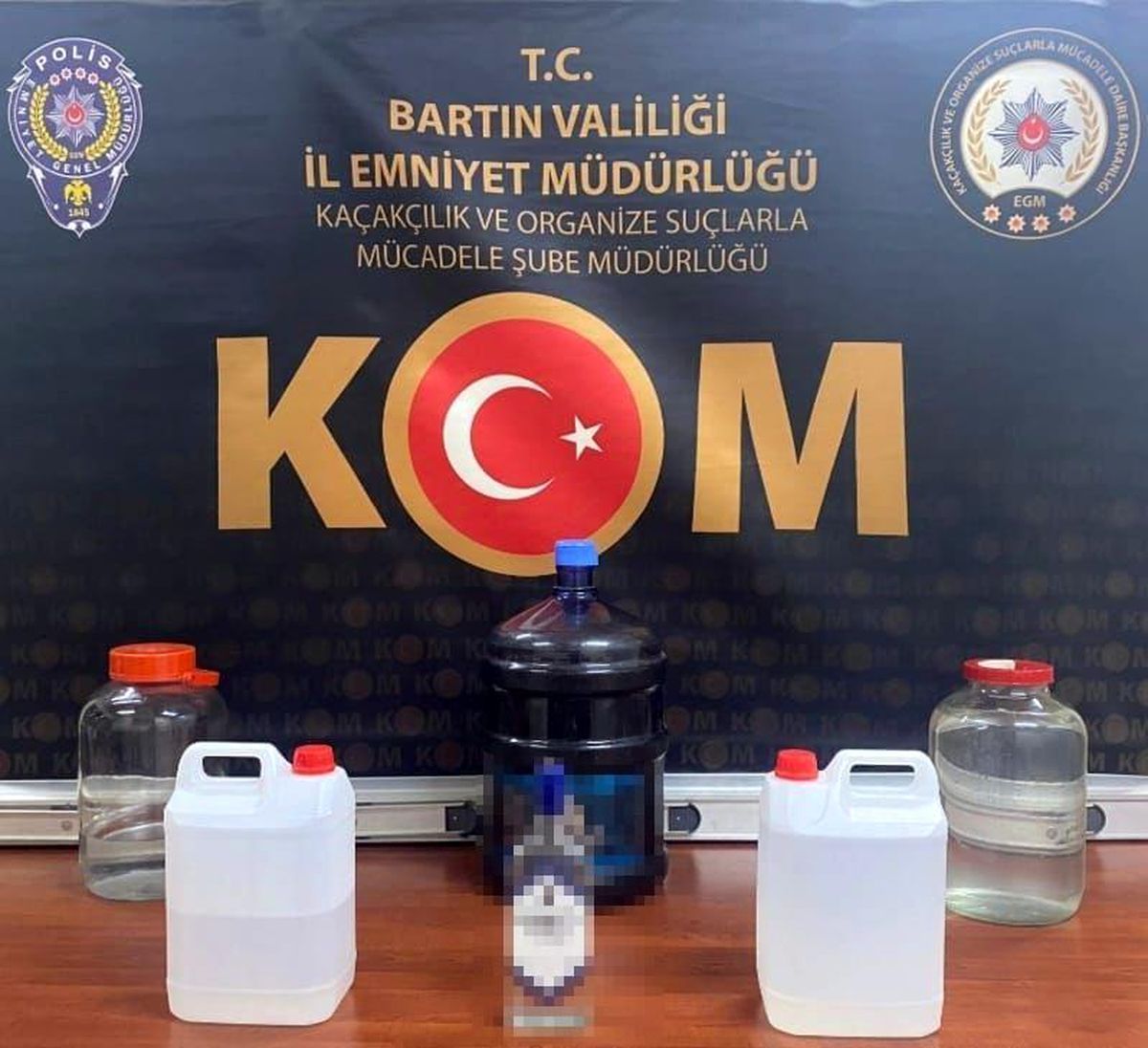 Bartın\'da 39 Litre Sahte Alkol Ele Geçirildi
