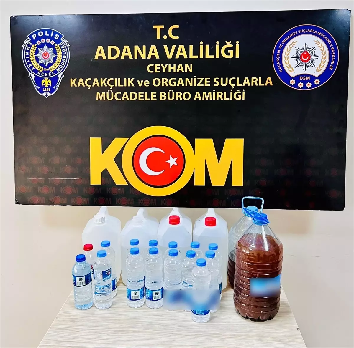 Adana\'da 399 Litre Sahte İçki Ele Geçirildi