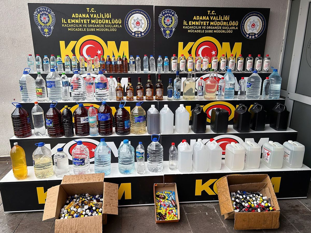 Adana\'da Yılbaşı Öncesi Kaçak İçki Operasyonu