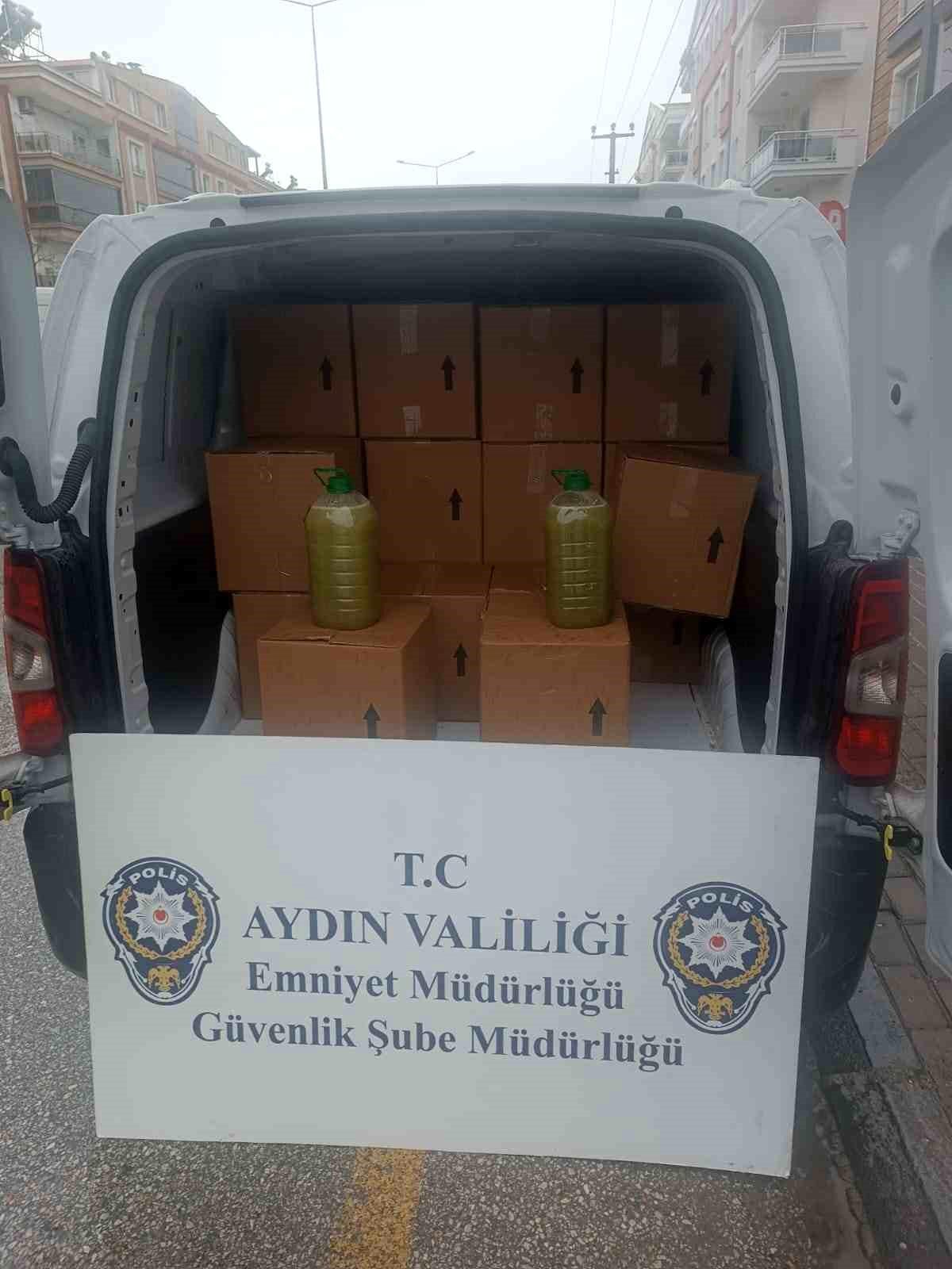 Aydın\'da 850 Litre Tağşiş Yağ Ele Geçirildi