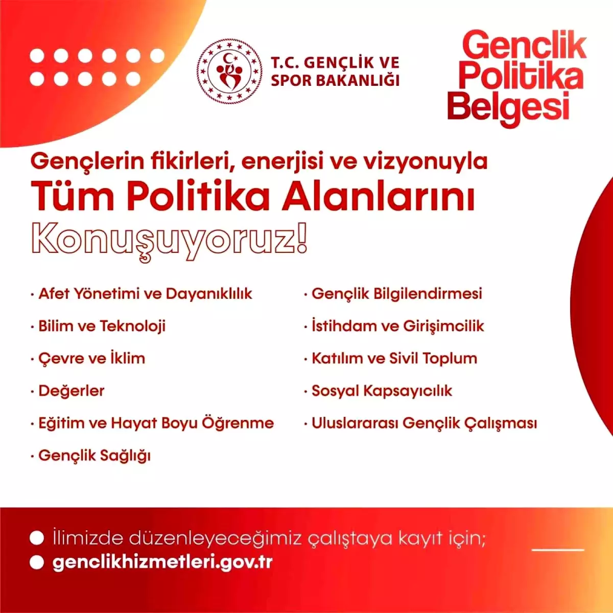 Gençlik Politika Belgesi Çalıştayı Elazığ\'da