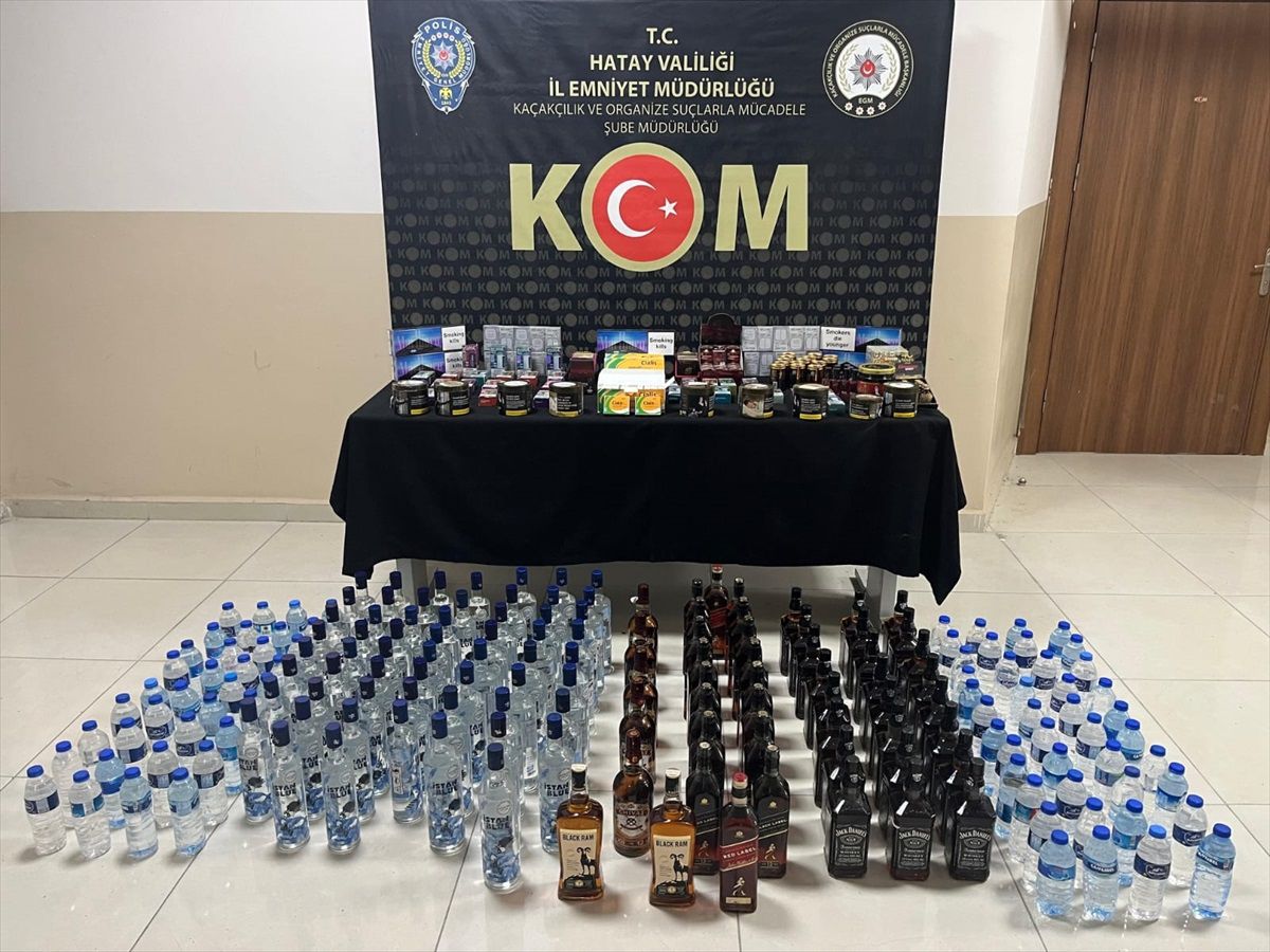 Hatay\'da 1284 Litre Sahte İçki Ele Geçirildi